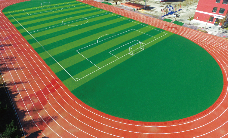 自结纹塑胶跑道